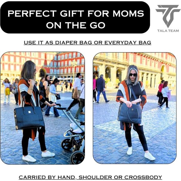 Tala Team Tote Bag Black Womens Insulated Lunch Compartment Handbag - Picture 6 of 7